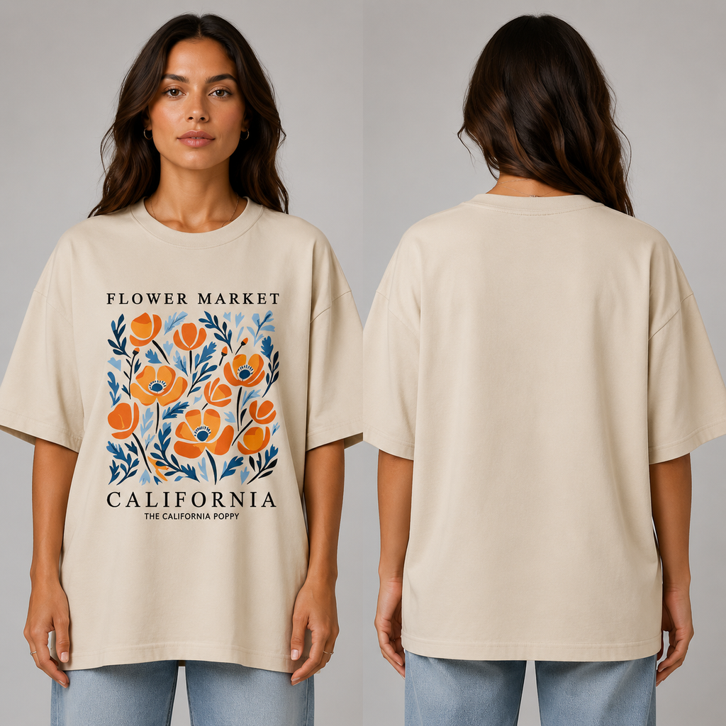 Flower Market California Oversize